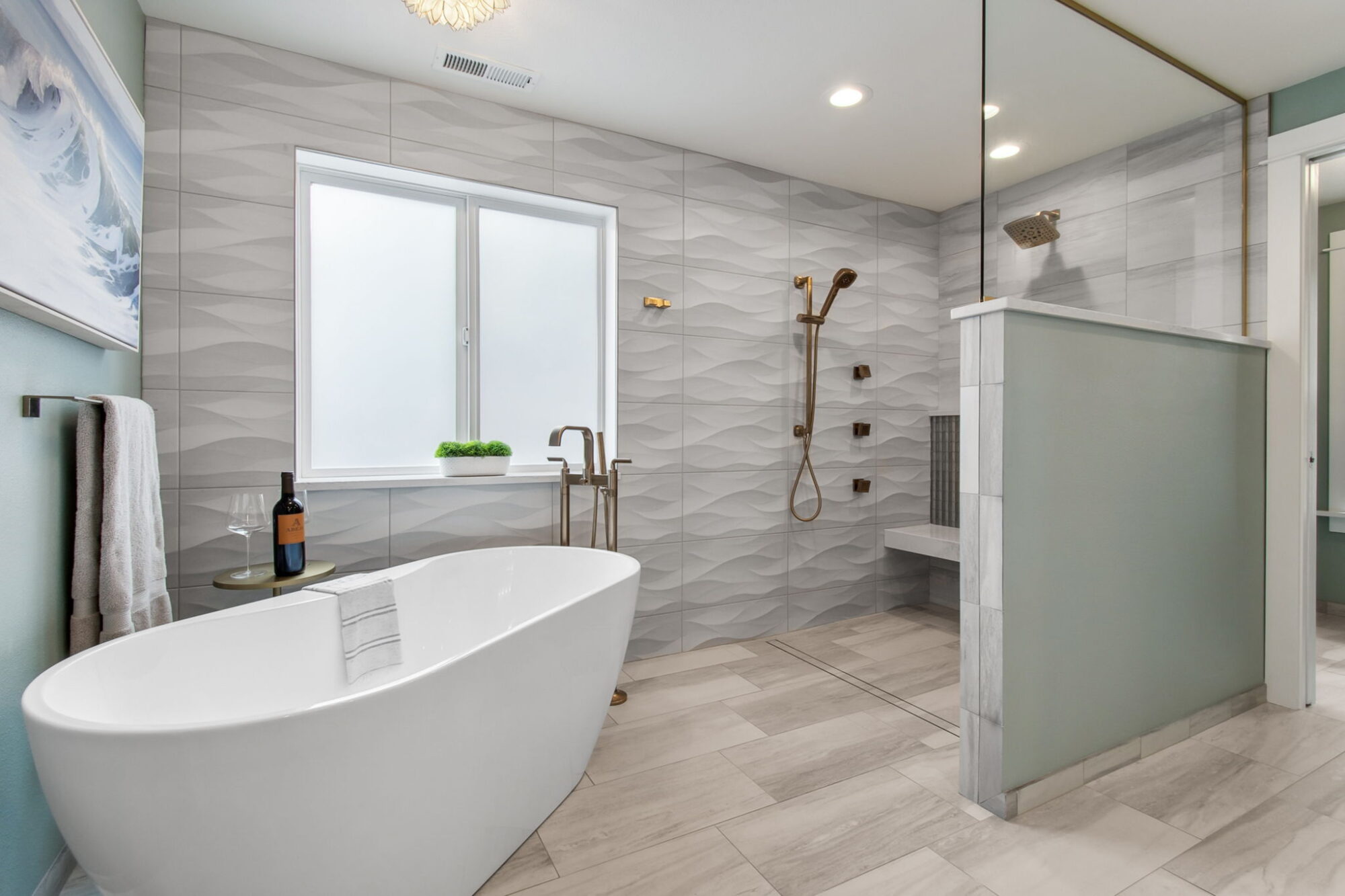 Primary Bathroom Remodel Wetroom, Interior Design in Olympia, Washington
